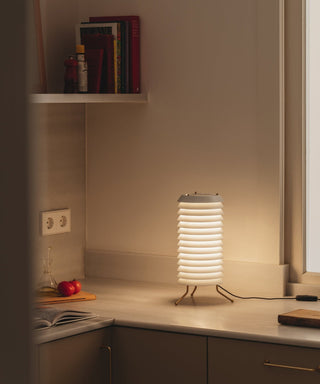 Orelelette Lampe de Table en Lattier Scandinave