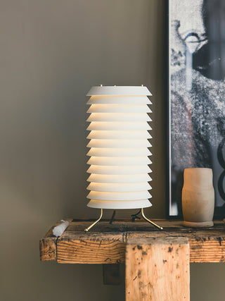 Orelelette Lampe de Table en Lattier Scandinave