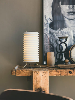 Orelelette Lampe de Table en Lattier Scandinave