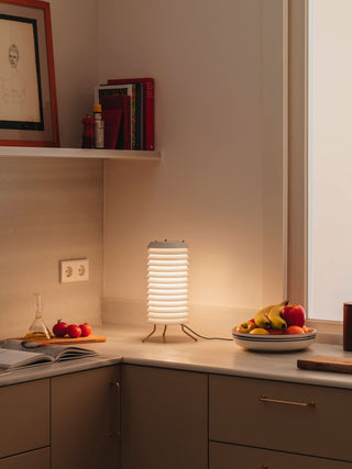 Orelelette Lampe de Table en Lattier Scandinave