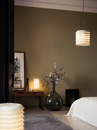 Orelelette Lampe de Table en Lattier Scandinave