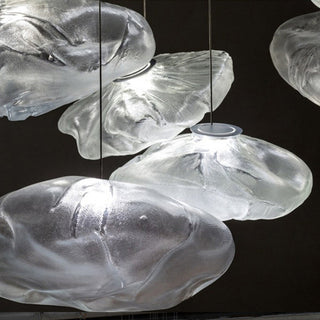 Avi Suspension Globe, Métal/Verre, Clair/Gris/Ambre