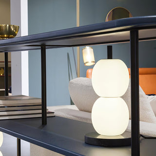 Olive Lampe de Table en Marbre Moderne