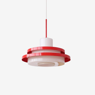 Eviso Lustra Lampe Suspendue Rouge Blanche-Luire