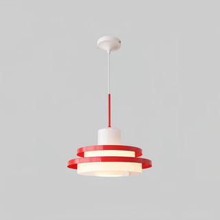 Eviso Lustra Lampe Suspendue Rouge Blanche-Luire