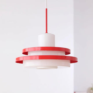 Eviso Lustra Lampe Suspendue Rouge Blanche-Luire