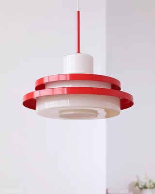 Eviso Lustra Lampe Suspendue Rouge Blanche-Luire