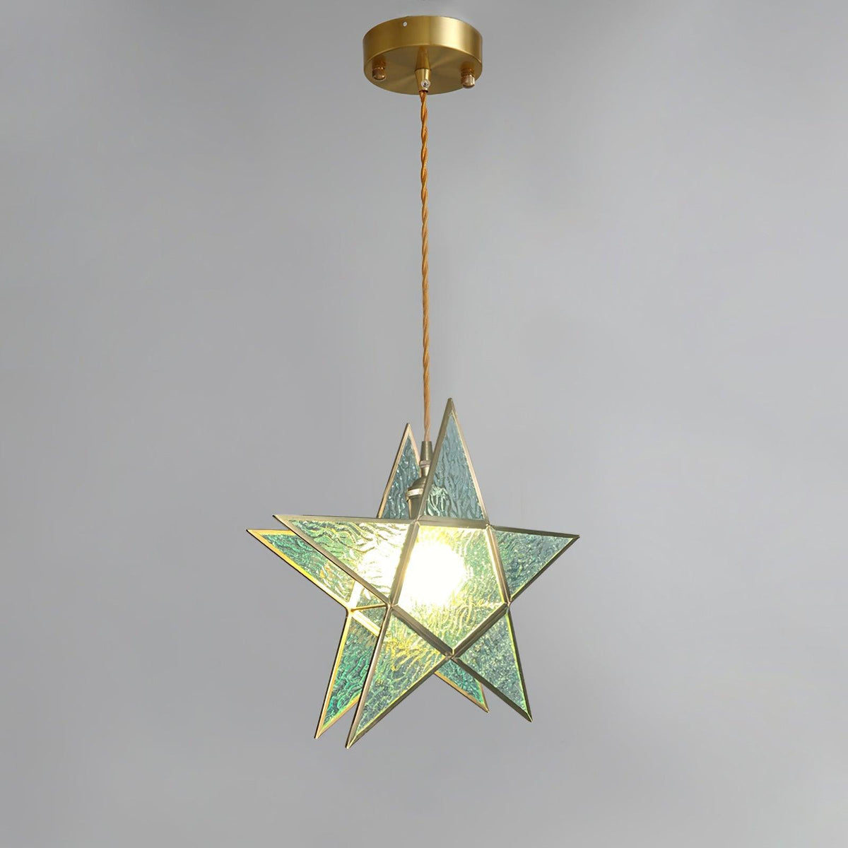 Lione Pink Stained Glass Pendant Light-Neutral Decor