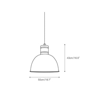 Ilshaos Suspension Bois Métal Industriel Vintage