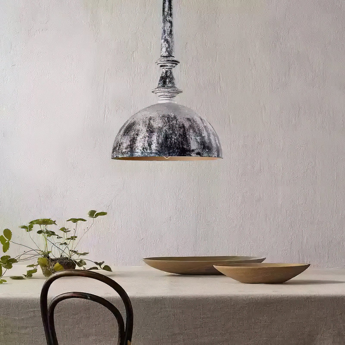 Ilshaos Suspension Bois Métal Industriel Vintage