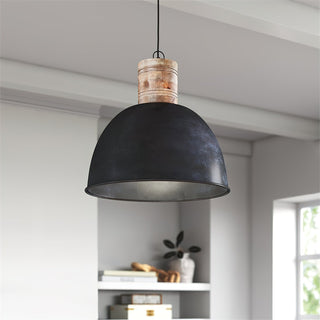 Ilshaos Suspension Bois Métal Industriel Vintage