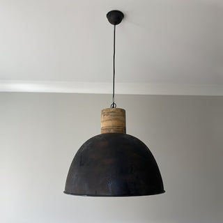 Ilshaos Suspension Bois Métal Industriel Vintage