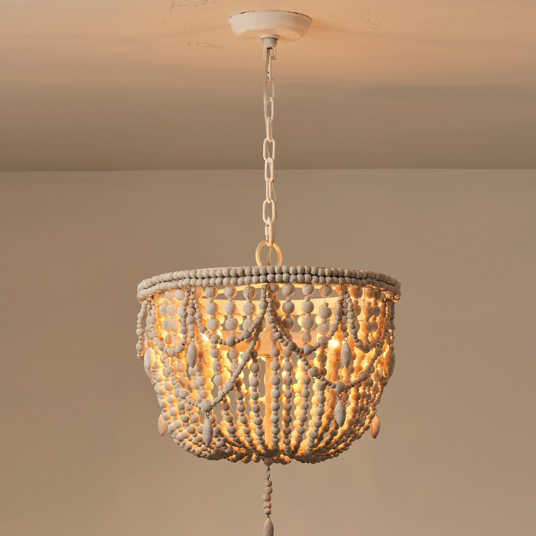Arsilion Lustre Bois Métal Luxe Postmoderne
