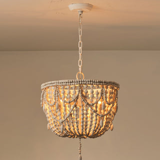 Arsilion Lustre Bois Métal Luxe Postmoderne