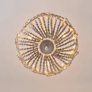 Arsilion Lustre Bois Métal Luxe Postmoderne
