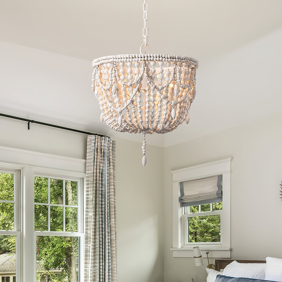 Arsilion Lustre Bois Métal Luxe Postmoderne