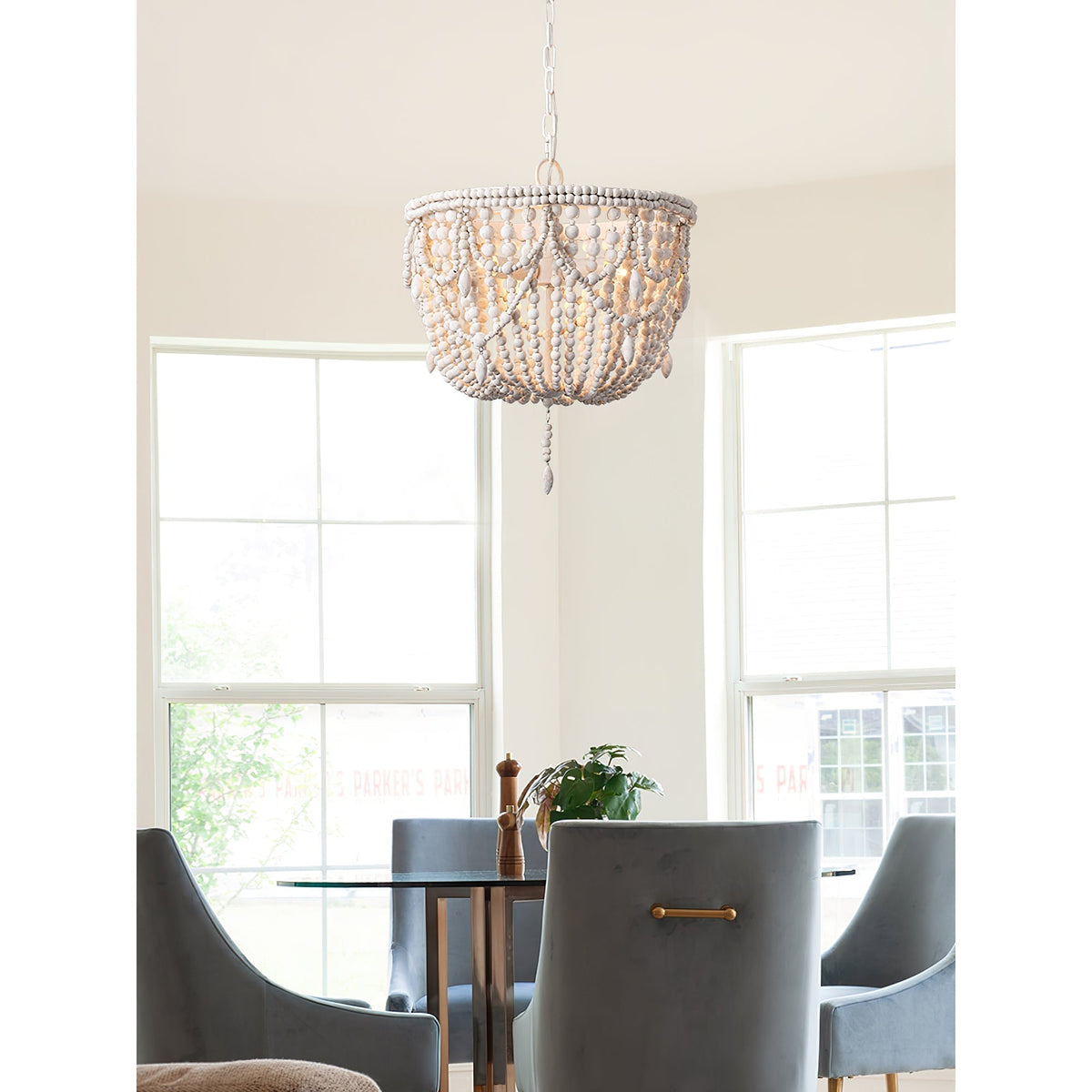 Arsilion Lustre Bois Métal Luxe Postmoderne