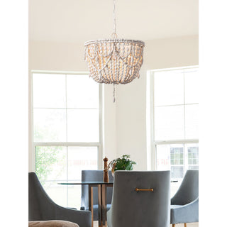 Arsilion Lustre Bois Métal Luxe Postmoderne