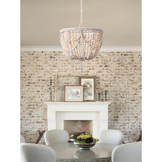 Arsilion Lustre Bois Métal Luxe Postmoderne