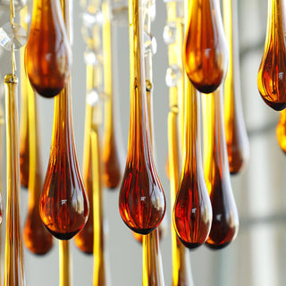 Lustra Lustre Bras Dorés et Cristal