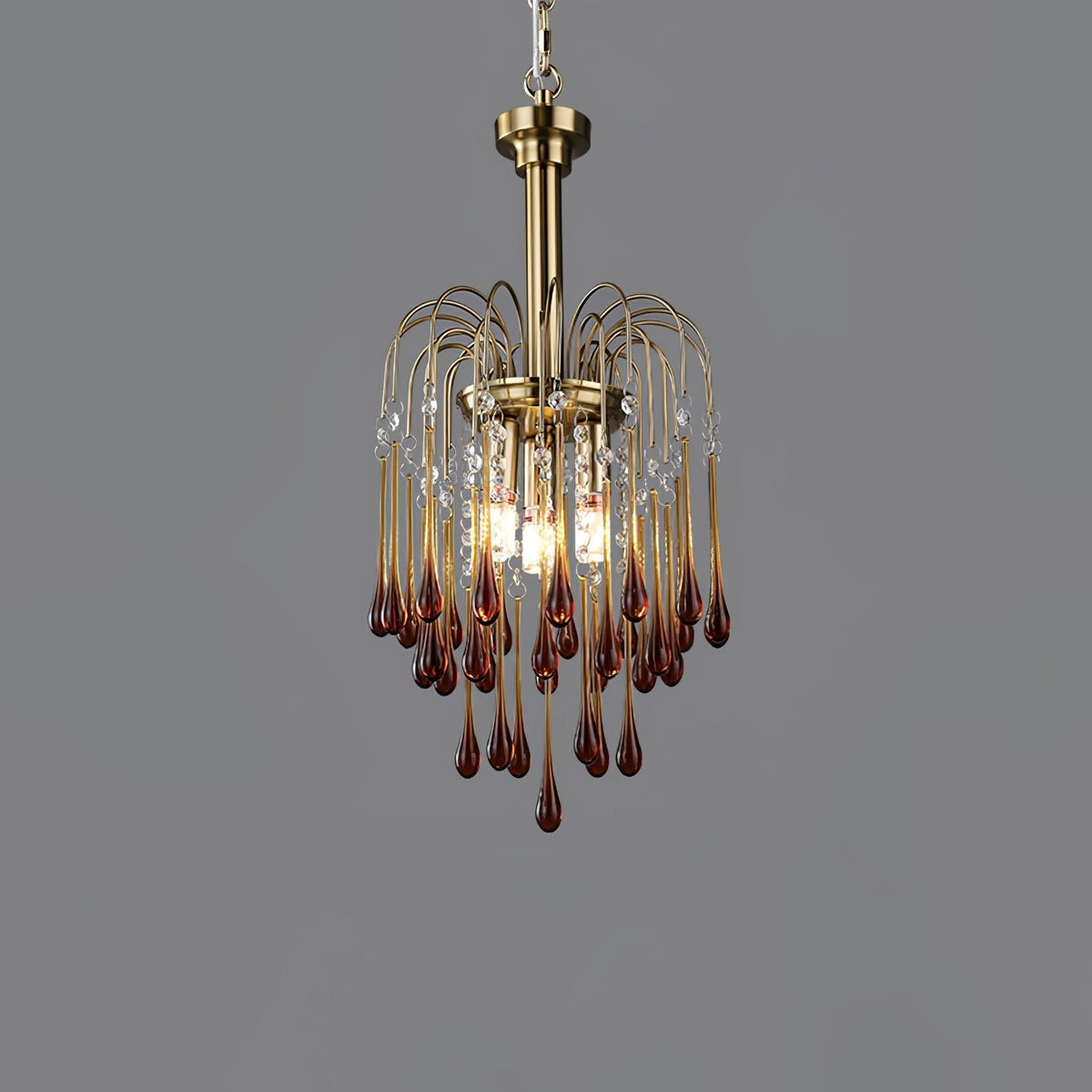 Arlora Lustre Bras Dorés et Cristal