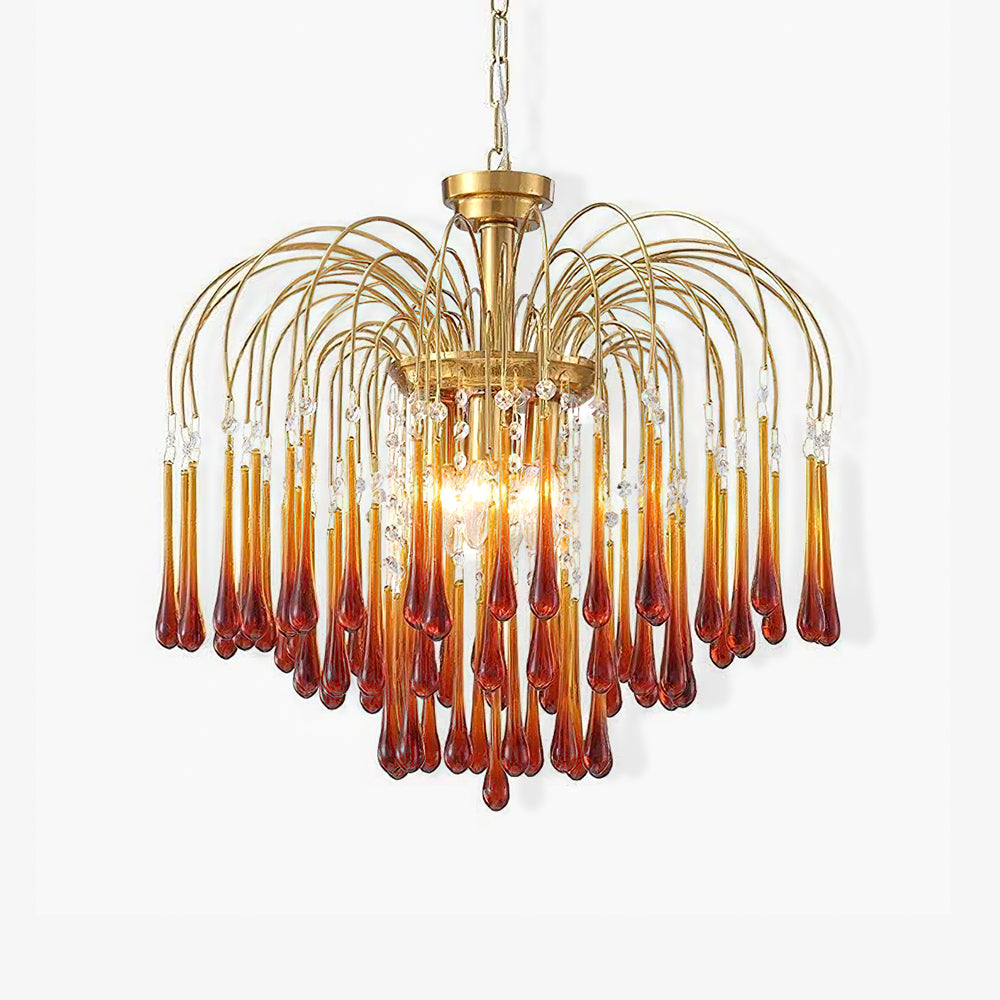 Arlora Lustre Bras Dorés et Cristal