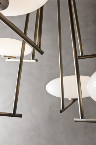 Umirarae Lampe de Plafond en Laiton et Verre Créativité Individuelle
