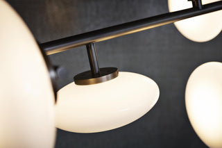 Umirarae Lampe de Plafond en Laiton et Verre Créativité Individuelle