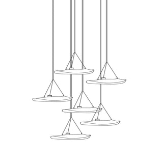 Manta Drift Chandelier-Neutral Decor