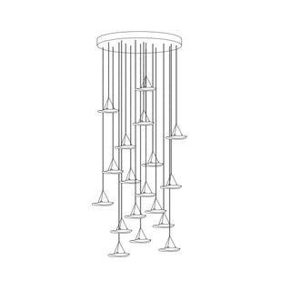 Manta Drift Chandelier-Neutral Decor