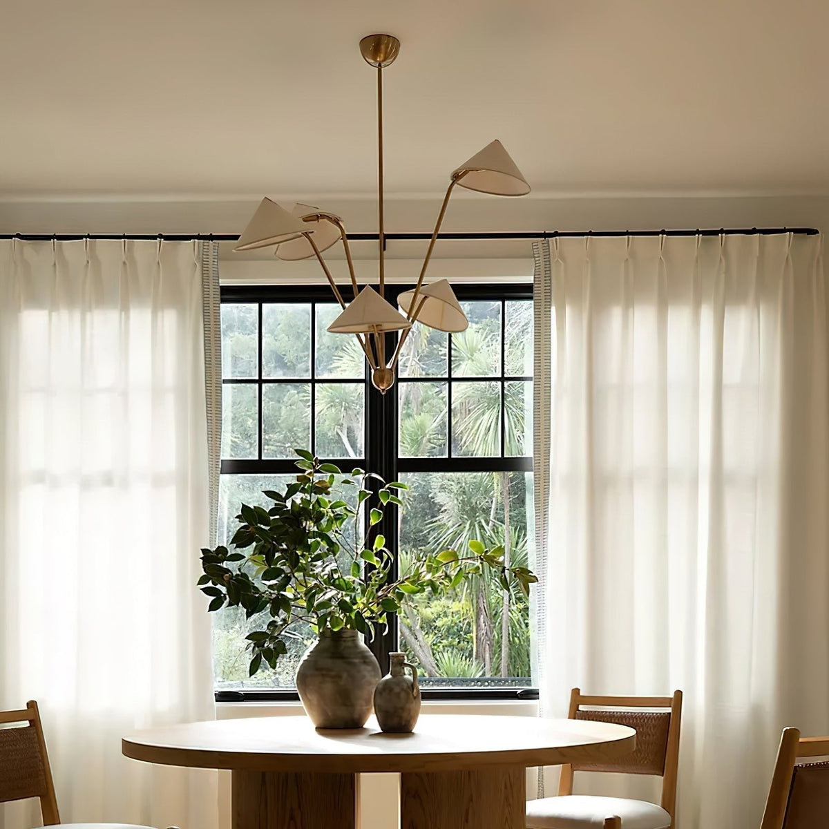 Valiora Lustre Laiton Courbé Beige