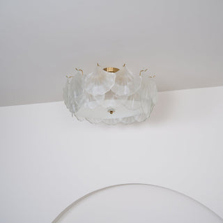 Maple Lampe de Plafond en Verre Cluster de Feuilles