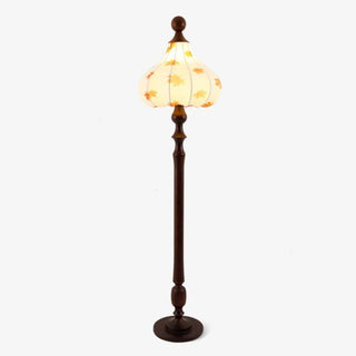 Maplen Lampadaire en Bois Et Tissu Vintage