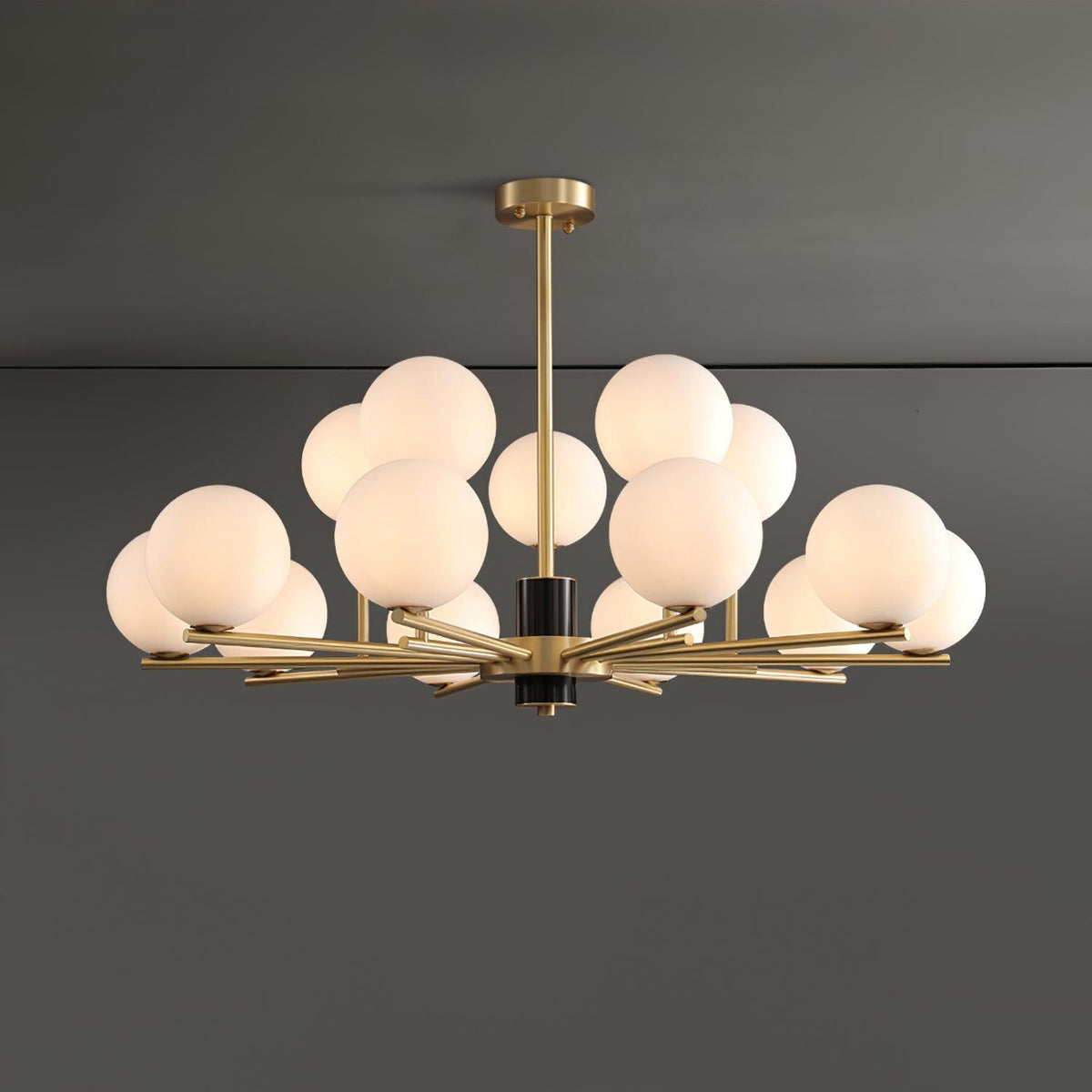 Covynel Lustre en Laiton Mi-Siècle