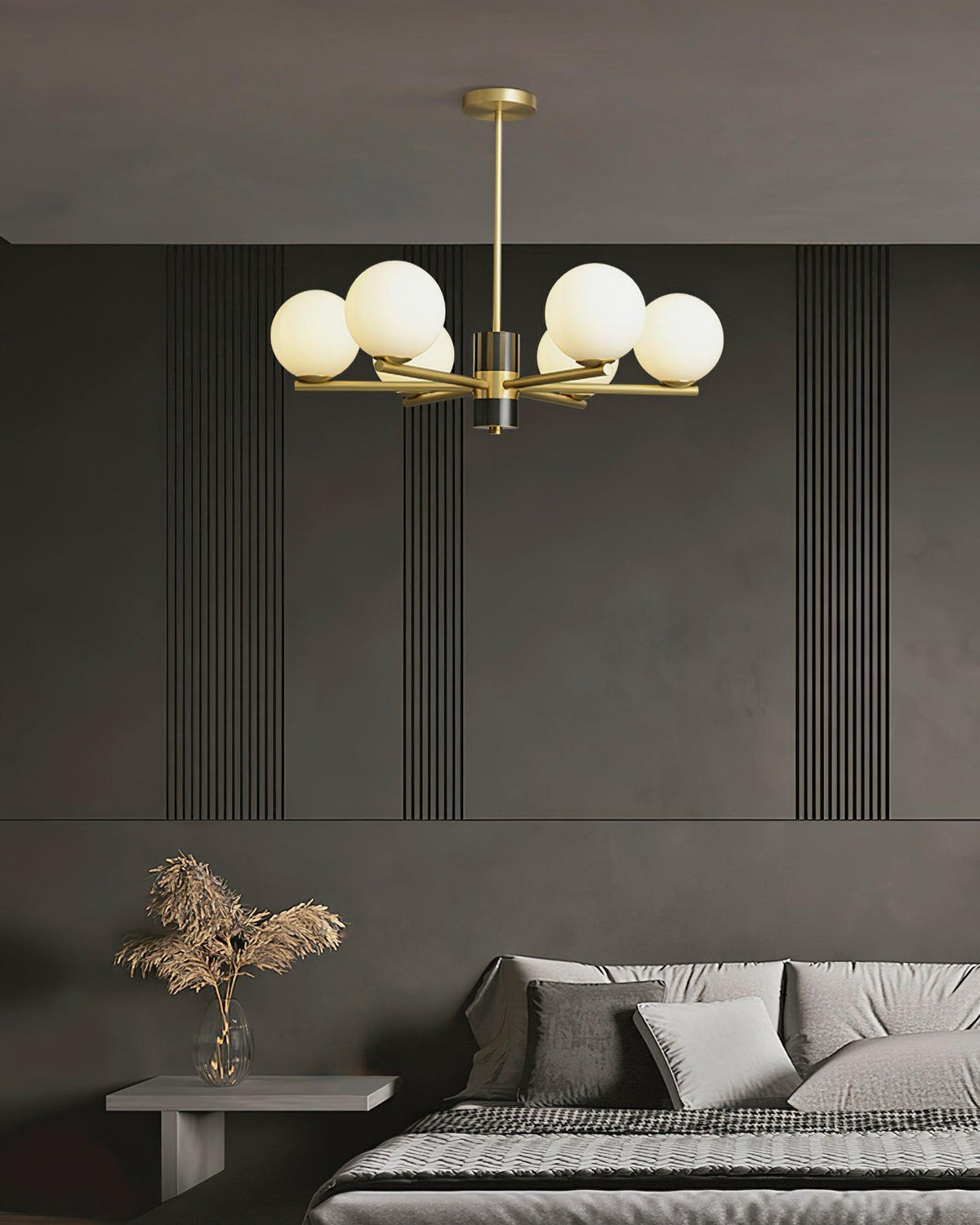 Covynel Lustre en Laiton Mi-Siècle
