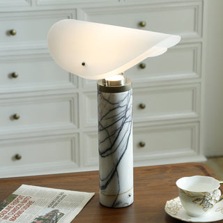 Inorielis Lampe de Table en Travertin Sculptural