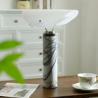 Inorielis Lampe de Table en Travertin Sculptural