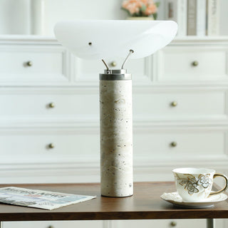 Inorielis Lampe de Table en Travertin Sculptural