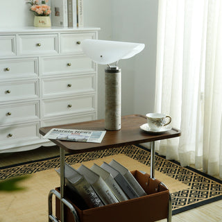 Inorielis Lampe de Table en Travertin Sculptural