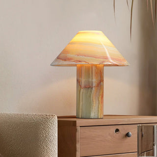 Aurora Vintage Jade Table Lamp-Neutral Decor