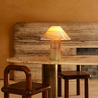 Aurora Vintage Jade Table Lamp-Neutral Decor