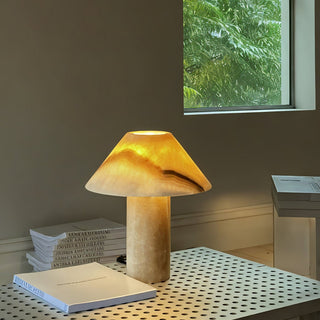 Aurora Vintage Jade Table Lamp-Neutral Decor