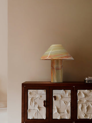 Aurora Vintage Jade Table Lamp-Neutral Decor
