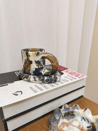 Marble Loop Storage Cup-Neutral Decor