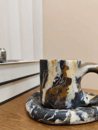 Marble Loop Storage Cup-Neutral Decor