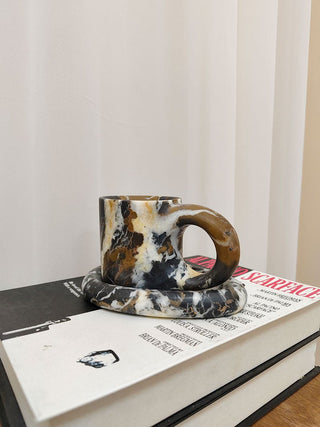 Marble Loop Storage Cup-Neutral Decor