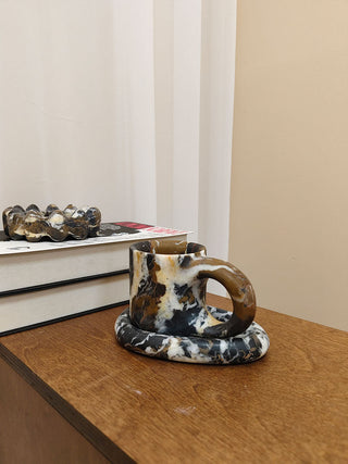 Marble Loop Storage Cup-Neutral Decor