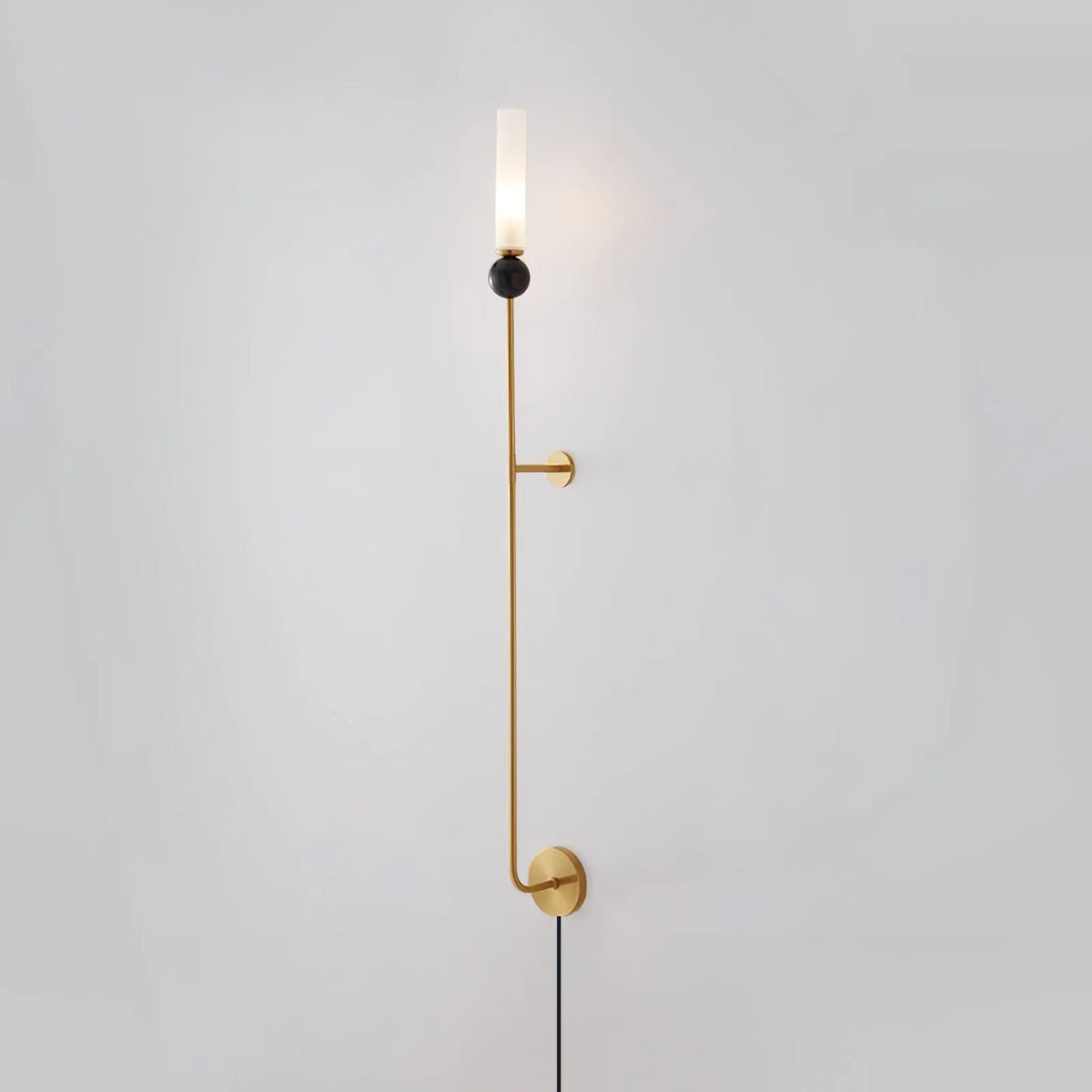 Marble Vertical Plug-in Wall Lamp-Neutral Decor