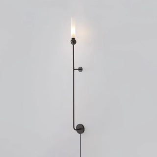 Marble Vertical Plug-in Wall Lamp-Neutral Decor
