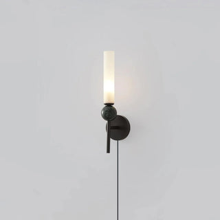 Marble Vertical Plug-in Wall Lamp-Neutral Decor